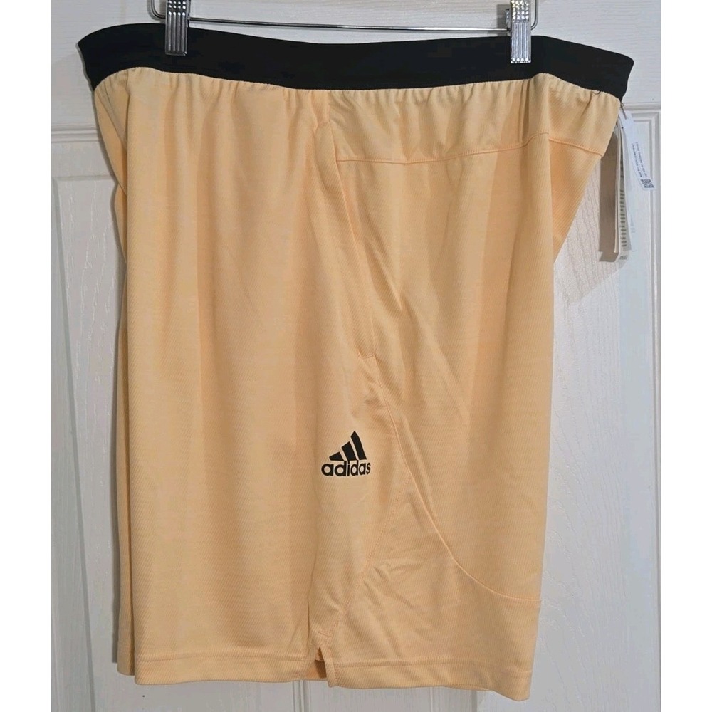 Adidas Mens Shorts XL Training Primegreen Axis KNT 3.0 Orange HN3090